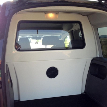 Trennwand C-Säule GfK - VW Caddy Life (2004-2015) - Oberteil - mit Fenster, stoffbezogen
