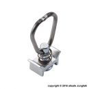 Endbeschlag mit Ring für Airlineschiene - Single Stud Fitting - Aluminiumretainer