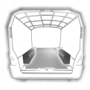 Radkastenschutz Holz (Grau) - Fiat Talento/ Nissan NV300/ Opel Vivaro/ Renault Trafic ab 14- L1/  L2